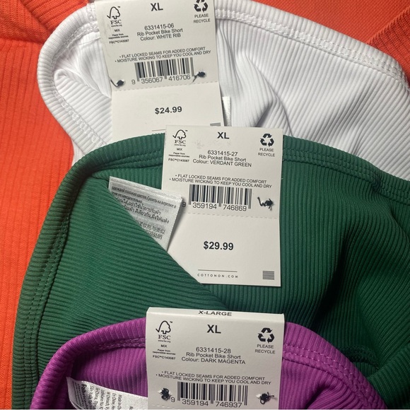 Bundle of 4 bike shorts 3 Rib Pocket & 1 Seamless - Picture 4 of 14